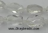 CNG5603 15.5 inches 8*12mm - 13*18mm faceted nuggets white crystal beads