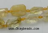 CNG5604 15.5 inches 8*12mm - 13*18mm faceted nuggets citrine beads