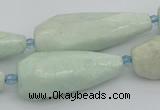 CNG5636 15.5 inches 15*35mm - 18*45mm faceted teardrop amazonite beads