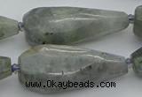 CNG5642 15.5 inches 15*35mm - 18*45mm faceted teardrop labradorite beads