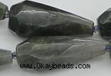 CNG5644 15.5 inches 15*35mm - 18*45mm faceted teardrop labradorite beads