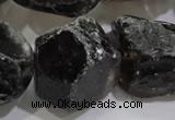 CNG565 15.5 inches 16*20mm faceted nuggets smoky quartz beads