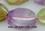 CNG5688 20*30mm - 35*45mm faceted freeform mixed quartz beads