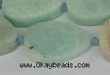 CNG5702 15.5 inches 22*30mm - 28*35mm freeform amazonite beads