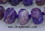 CNG5730 12*16mm - 13*18mm faceted nuggets charoite beads