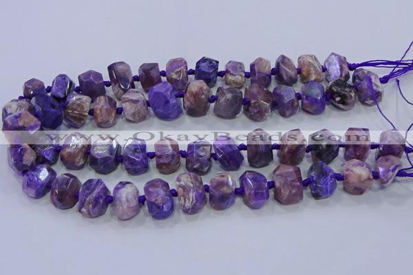 CNG5730 12*16mm - 13*18mm faceted nuggets charoite beads