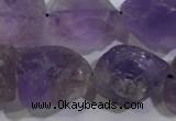 CNG574 15.5 inches 16*18mm nuggets amethyst gemstone beads