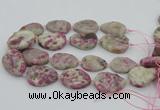 CNG5745 15.5 inches 25*35mm - 30*40mm freeform pink tourmaline beads