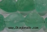 CNG575 15.5 inches 16*18mm nuggets green fluorite gemstone beads