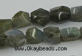 CNG5753 15.5 inches 10*12mm - 12*16mm faceted nuggets labradorite beads