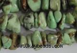 CNG578 15.5 inches 4*10mm nuggets african turquoise chips beads