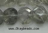 CNG5870 15.5 inches 8*12mm - 12*16mm faceted freeform cloudy quartz beads