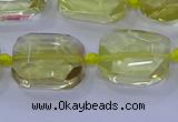 CNG5881 15.5 inches 10*14mm - 12*16mm faceted freeform lemon quartz beads