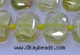 CNG5882 15.5 inches 10*14mm - 12*16mm faceted freeform lemon quartz beads