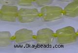 CNG5903 15.5 inches 4*6mm - 6*10mm nuggets rough lemon quartz beads