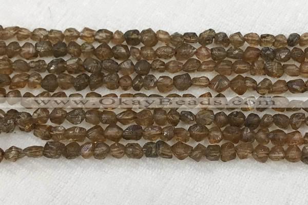 CNG5919 15.5 inches 4mm - 5mm nuggets natural rough zircon beads