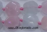 CNG5950 15.5 inches 10*12mm - 10*14mm faceted freeform morganite beads