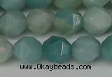 CNG6100 15.5 inches 8mm faceted nuggets amazonite gemstone beads