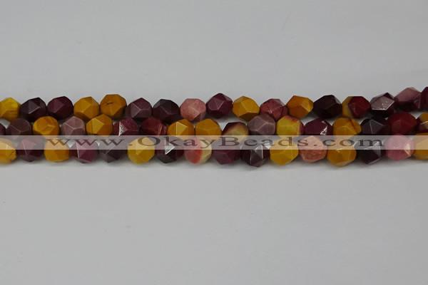 CNG6182 15.5 inches 10mm faceted nuggets mookaite gemstone beads