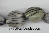 CNG62 15.5 inches 12*18mm - 20*30mm nuggets black water jasper beads