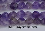 CNG6230 15.5 inches 6mm faceted nuggets amethyst beads