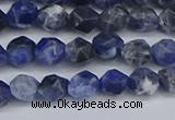 CNG6251 15.5 inches 6mm faceted nuggets sodalite beads wholesale