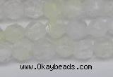 CNG6258 15.5 inches 6mm faceted nuggets green cherry quartz beads