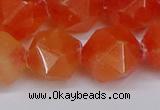 CNG6291 15.5 inches 14mm faceted nuggets candy jade beads