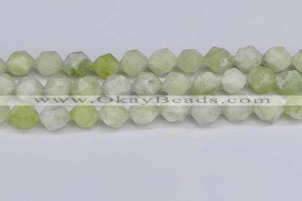 CNG6292 15.5 inches 14mm faceted nuggets lucky jade beads