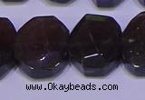 CNG6308 15.5 inches 13*18mm - 15*20mm faceted freeform smoky quartz beads