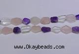 CNG6336 15.5 inches 14*18mm - 16*22mm freeform mixed quartz beads