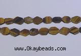 CNG6370 15.5 inches 14*18mm - 16*22mm freeform matte yellow tiger eye beads