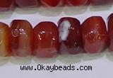 CNG6383 15.5 inches 6*14mm - 8*14mm nuggets red agate beads