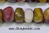 CNG6384 15.5 inches 6*14mm - 8*14mm nuggets mookaite beads