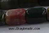 CNG6412 15.5 inches 15*20mm faceted nuggets moss agate beads