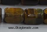 CNG6426 15.5 inches 15*20mm faceted nuggets blue tiger eye beads