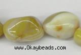 CNG65 15.5 inches 10*15mm - 20*30mm nuggets agate gemstone beads