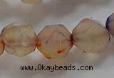 CNG6503 15.5 inches 12mm faceted nuggets agate beads wholesale