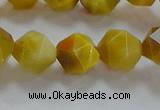 CNG6532 15.5 inches 10mm faceted nuggets golden tiger eye beads