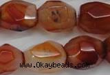 CNG685 15.5 inches 15*18mm - 18*20mm faceted nuggets agate beads