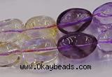 CNG6860 15.5 inches 12*16mm - 13*18mm nuggets amethyst & citrine beads