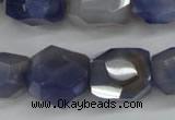 CNG689 15.5 inches 15*18mm - 18*20mm faceted nuggets agate beads