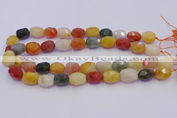 CNG6890 12*16mm - 13*18mm faceted nuggets mixed rutilated quartz beads