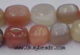 CNG6897 15.5 inches 12*16mm - 13*18mm nuggets mixed moonstone beads