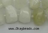 CNG6925 12*16mm - 15*20mm faceted nuggets white moonstone beads