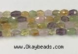 CNG6960 9*12mm - 12*16mm faceted nuggets mixed quartz beads