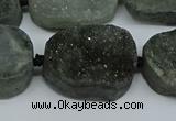 CNG7028 15.5 inches 20*28mm - 25*35mm freeform druzy agate beads