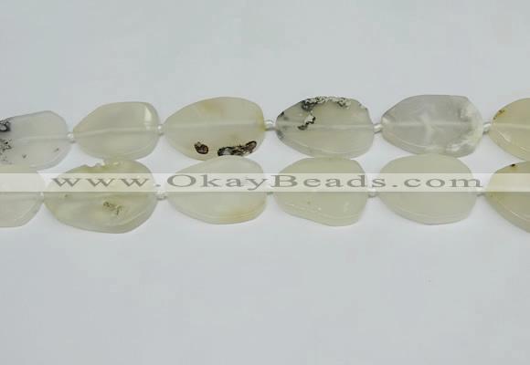 CNG7050 15.5 inches 25*35mm - 30*45mm freeform agate beads