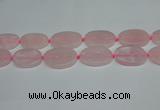 CNG7051 15.5 inches 25*35mm - 30*45mm freeform rose quartz beads