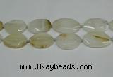 CNG7080 15.5 inches 25*35mm - 35*45mm faceted freeform agate beads